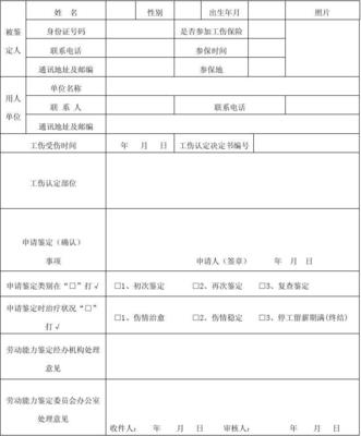 最新工伤等级鉴定标准