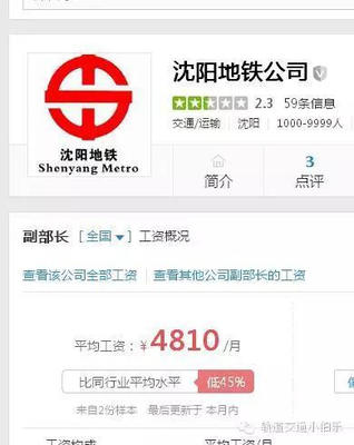 沈阳地铁工资待遇