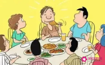 做梦梦见在别人家吃饭