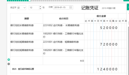 长期借款分录