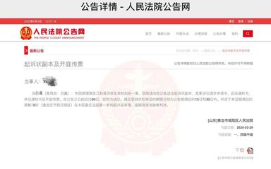 法院起诉网上查询