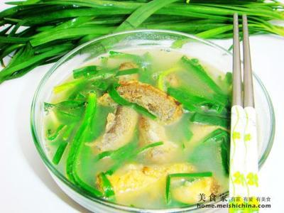 豆腐韭菜汤