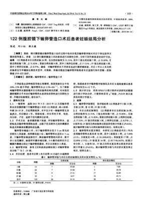 输卵管造口术后怀孕率