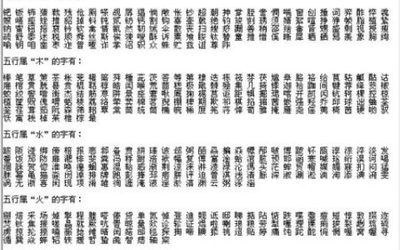 筱 五行