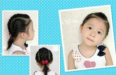 幼儿园女孩表演发型