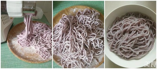 紫薯面条的制作方法