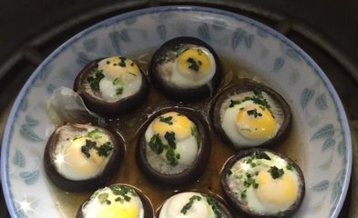 香菇火腿肉蒸蛋