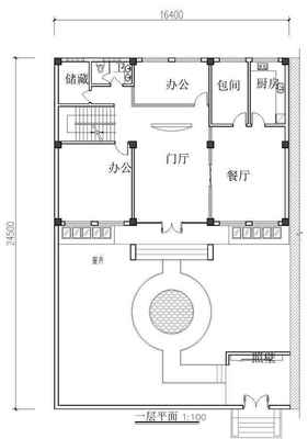 餐厅卫生间平面图