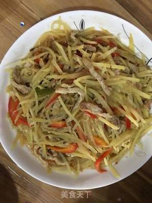 炒土豆肉丝的家常做法