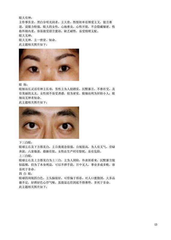 二十八种眉形面相图文介绍