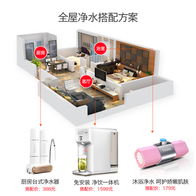 净水器厨房客厅各安装