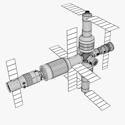 太空空间站简笔画