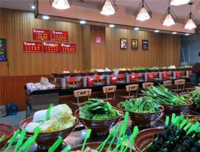 旋转火锅店装修