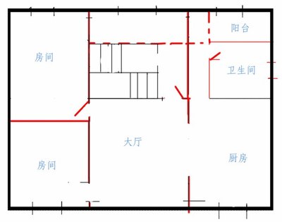 套房想改厨房位置