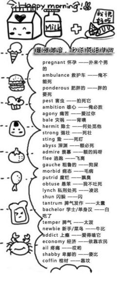 怀孕英语单词