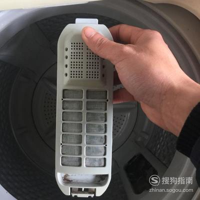 小天鹅洗衣机过滤网拆除图解