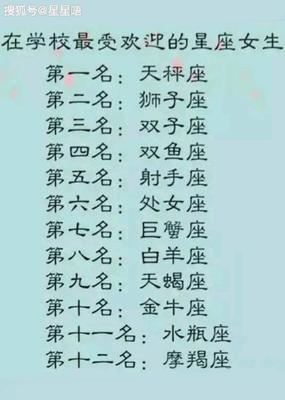 女生第一星座