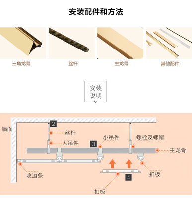 集成墙面吊顶施工工艺
