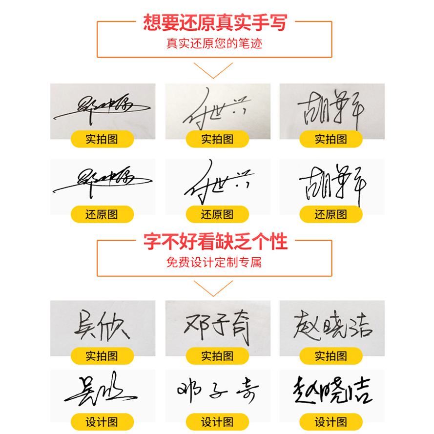 个人签字