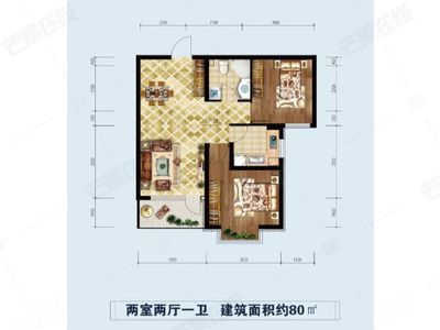 80平米户型图