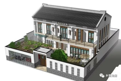 农村自建中式庭院别墅