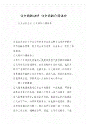 公文培训汇报总结语录大全