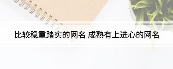 有上进心的网名