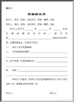 起草离婚协议书的范本