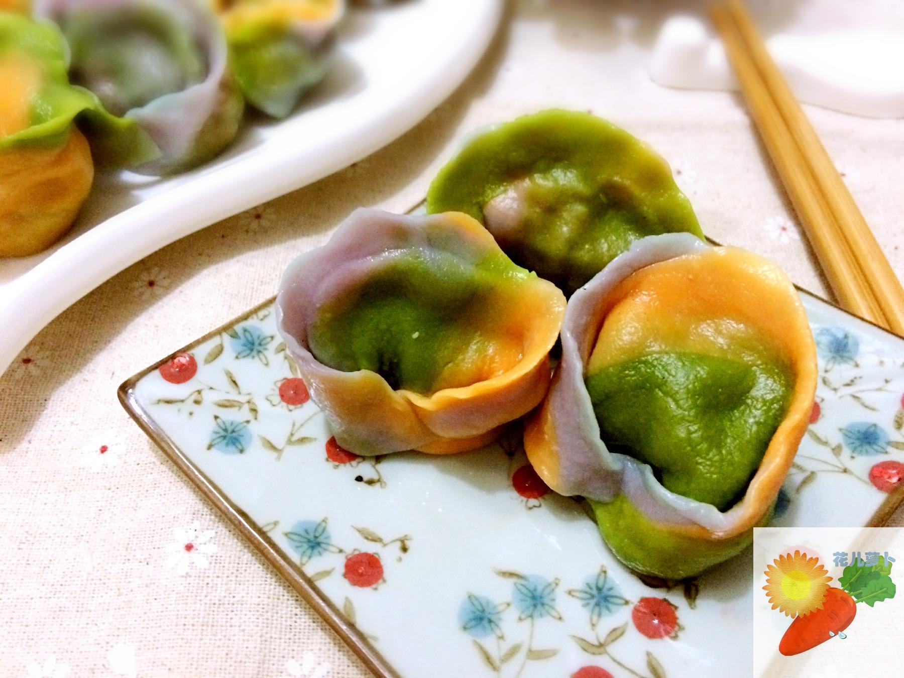 三色水饺制作方法
