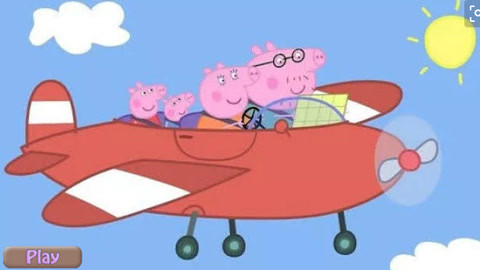 小猪佩奇叠纸飞机视频下载