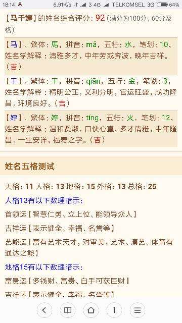 取名打分100分