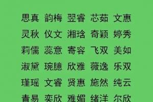 仪字取名含义