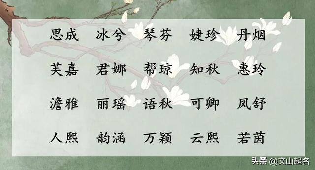 古风起名