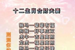属羊和属牛的合财吗