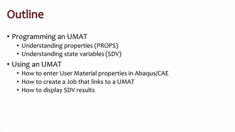 abaqus 6.13 子程序