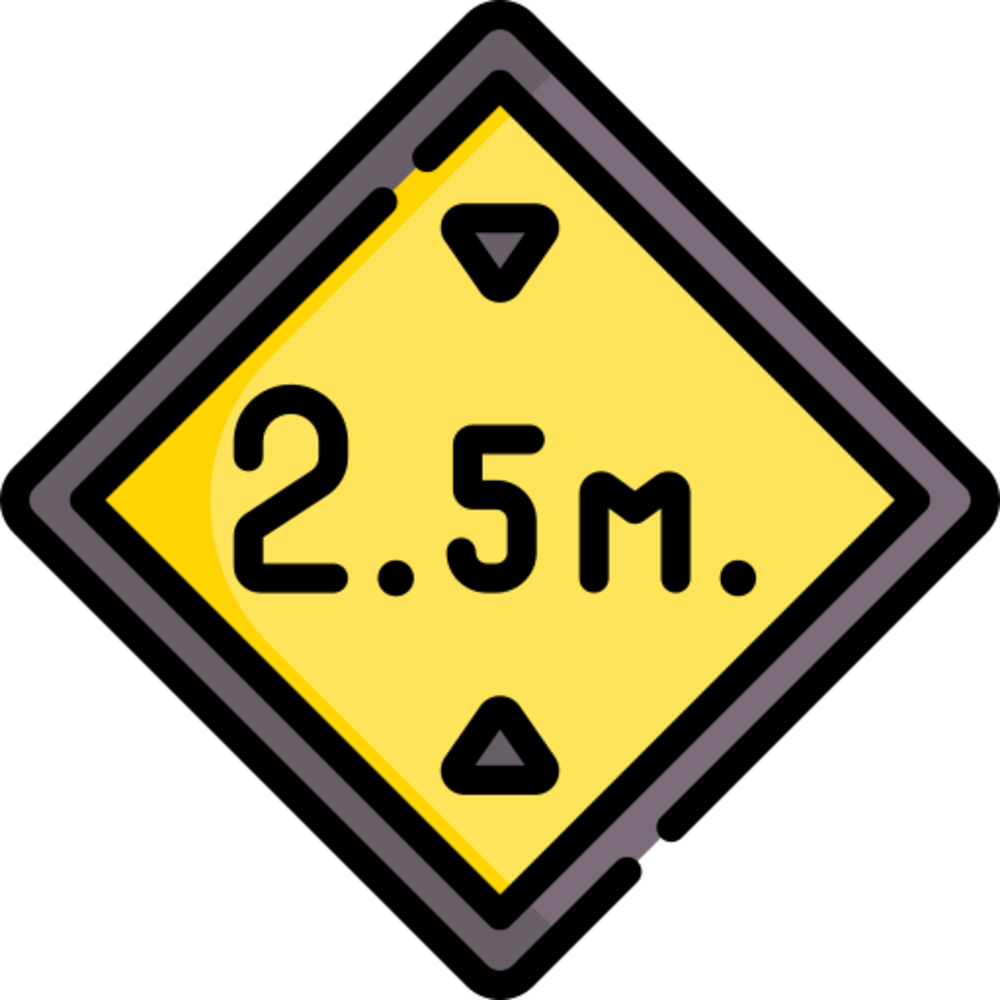 水平高度50米标志图片