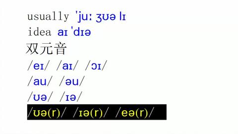 regularly和usually发音区别