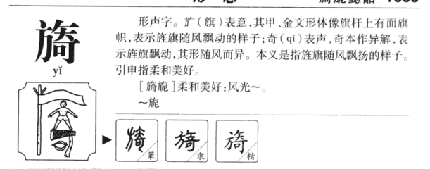旖字五行属什么