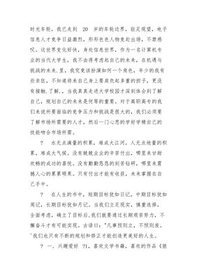 职业生涯总结怎么写