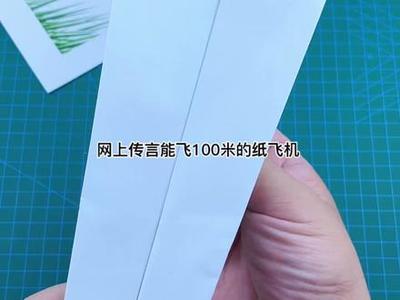 纸飞机能飞100米的折纸教程