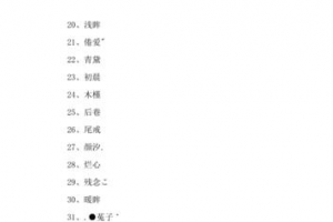 两个的网名