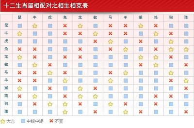 生肖婚姻配对