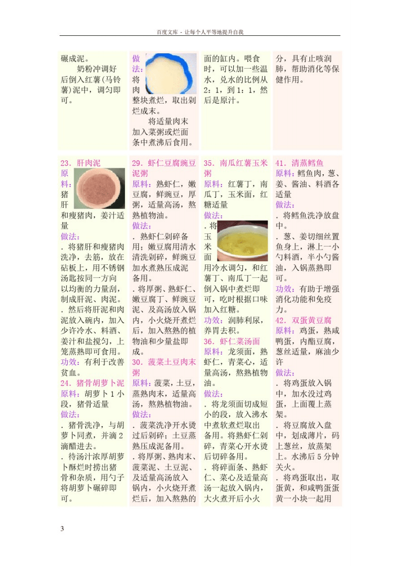 宝宝辅食100款图片