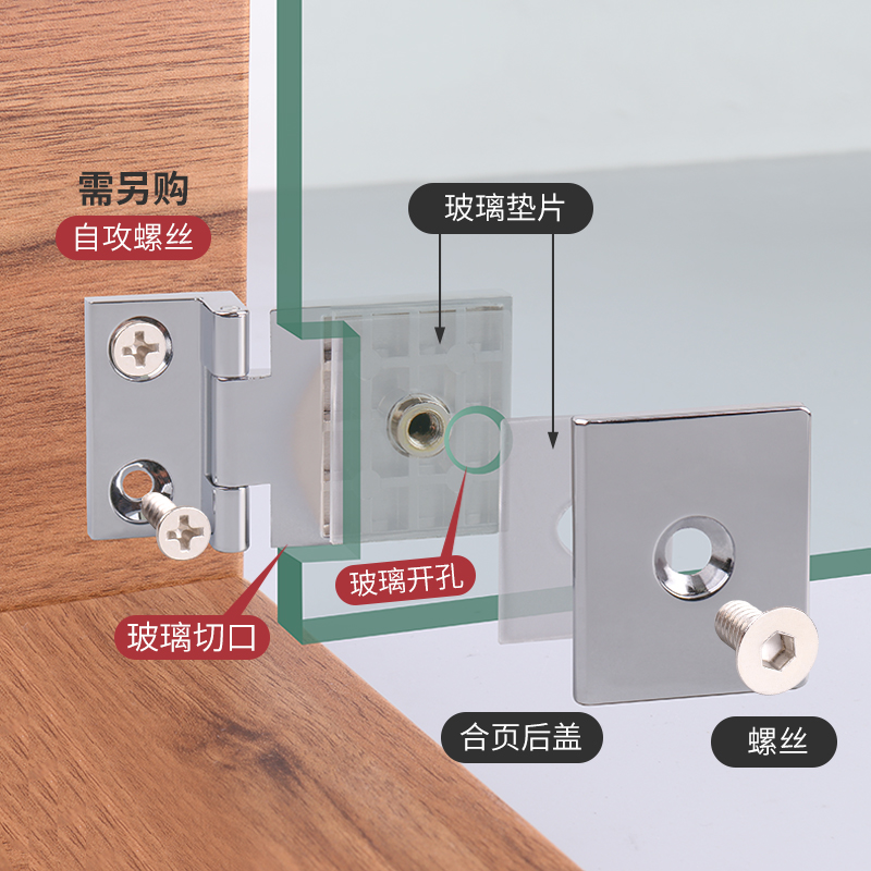 橱柜门合页安装视频