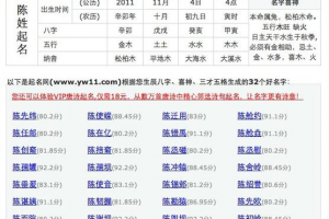 取名打分100分