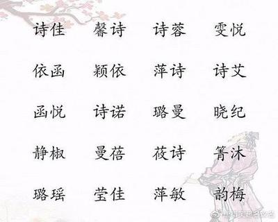 好运气的名字