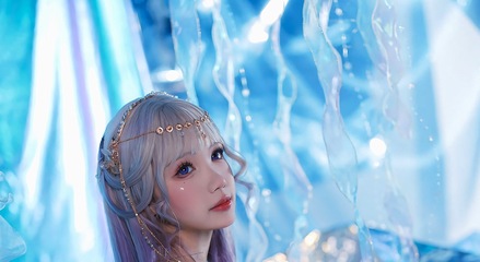 雪晴Astra - 水母镭射泳衣 [72P 4V]