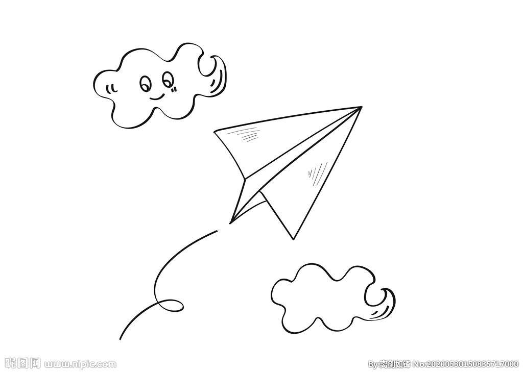 不怕风的纸飞机