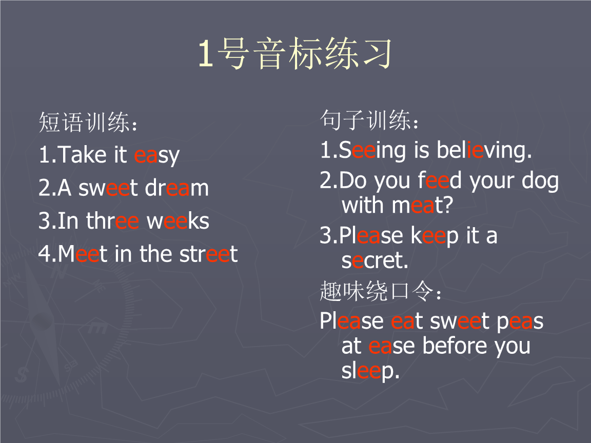 takeiteasy的音标